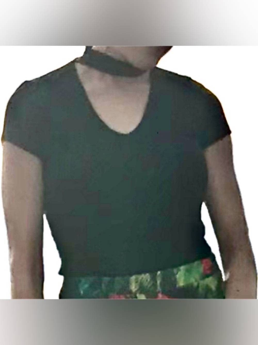 Say What? Bodysuit with Built-in Choker | Almost New